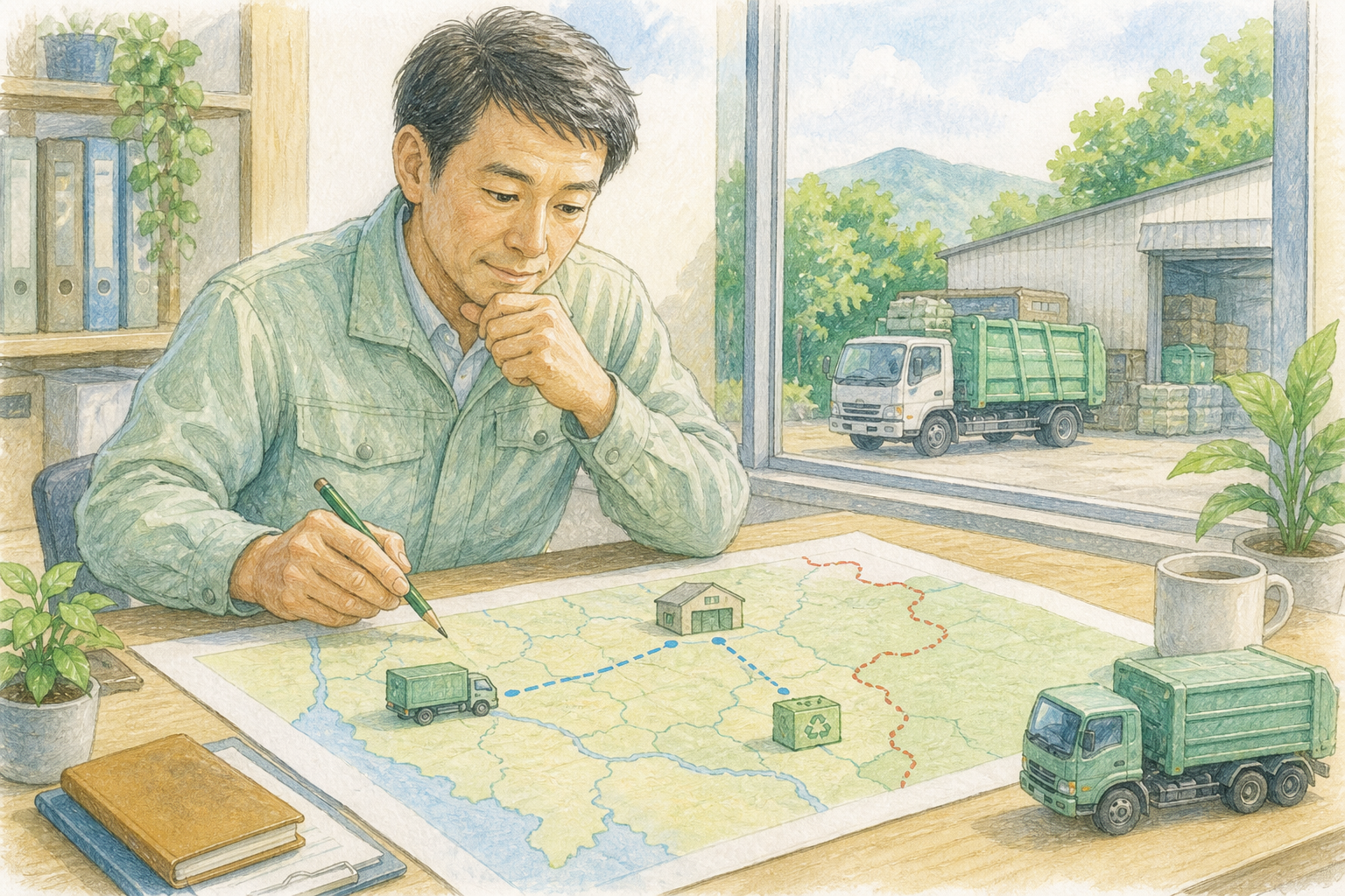 産廃情報局のイラスト